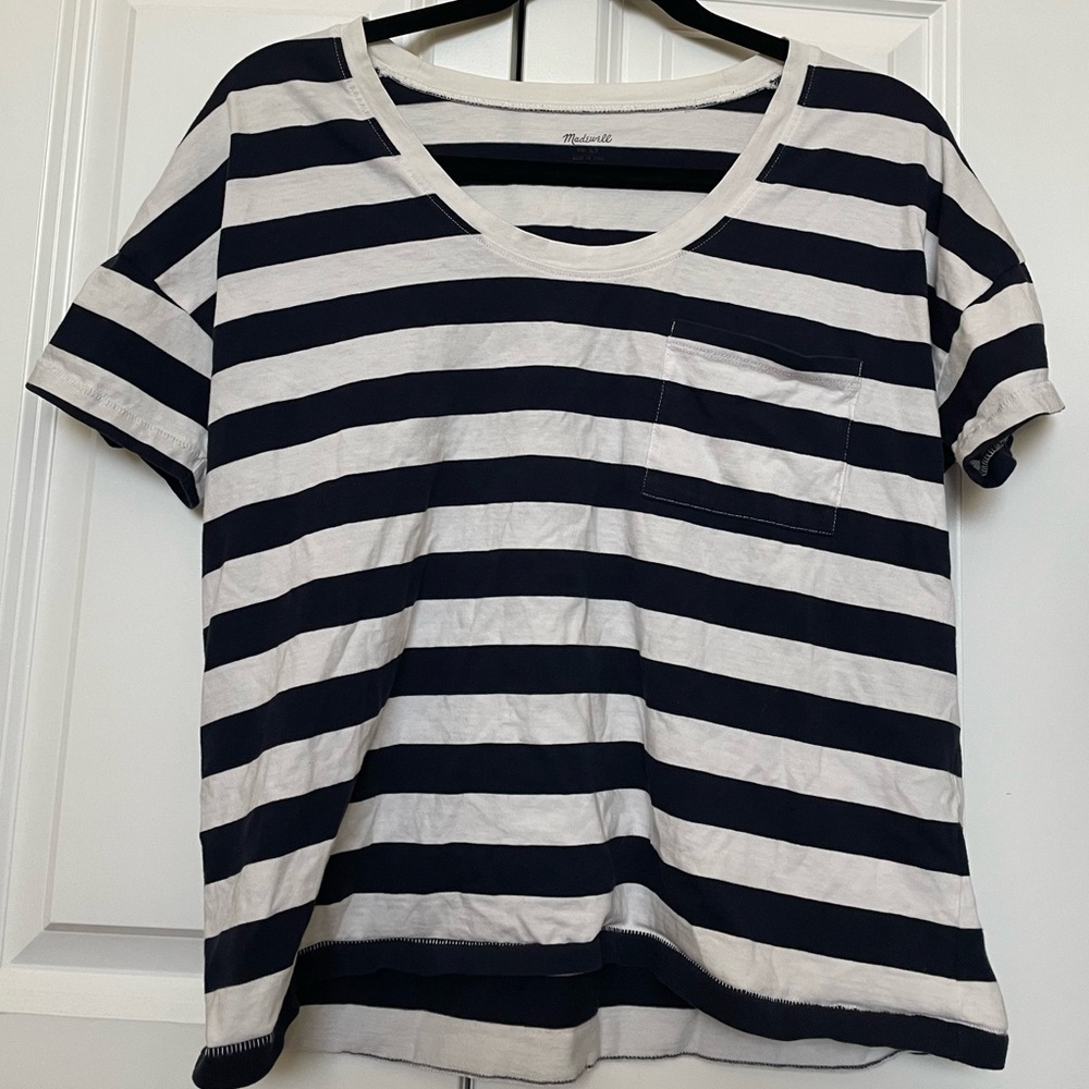 Madewell striped pocket tee